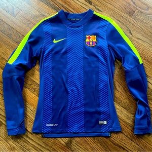 Nike FC Barcelona Therma Fit Training Shirt Size Small